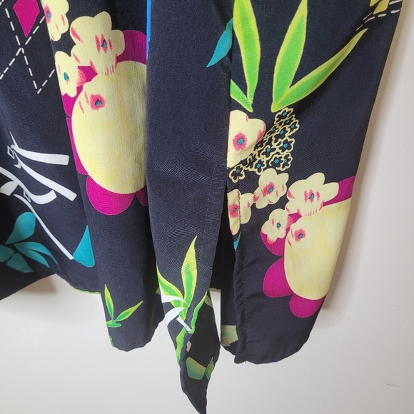 Vintage A Personal Touch Button Down Shirt Plus 3X Black Bamboo Artsy Retro 90s - Picture 7 of 9